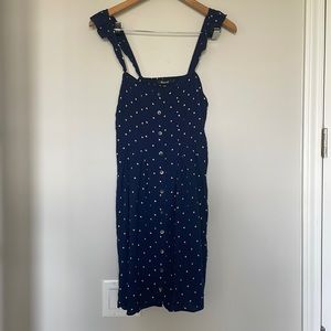 Madewell | Dresses | Madewell Navy Blue Lace Sheath Dress | Poshmark